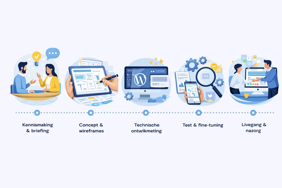 het wordpress proces