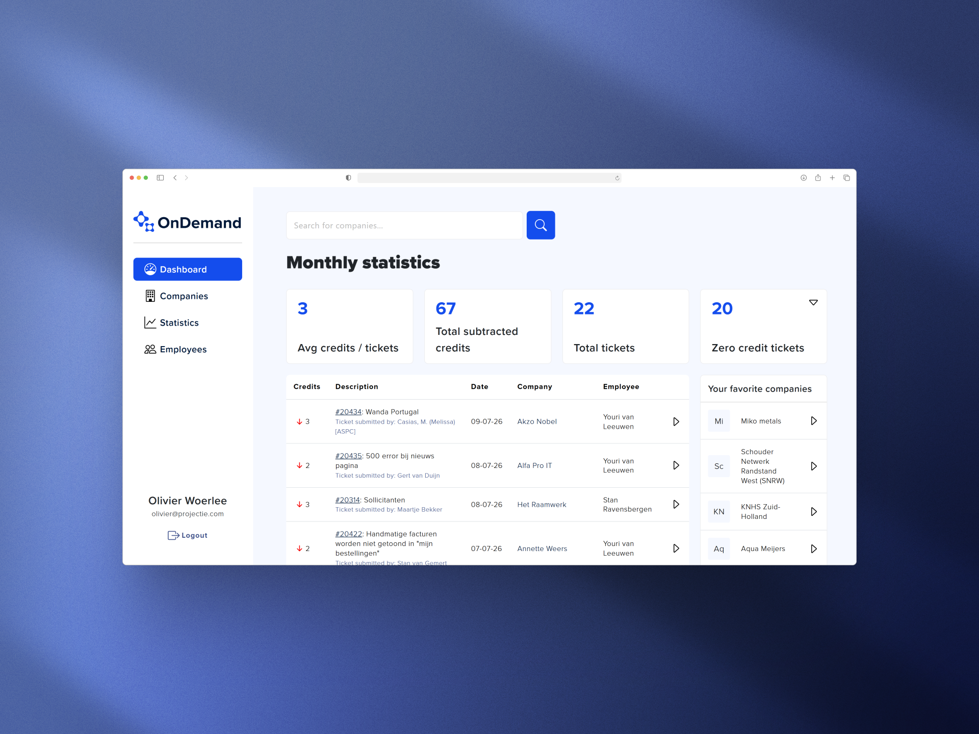 OnDemand platform